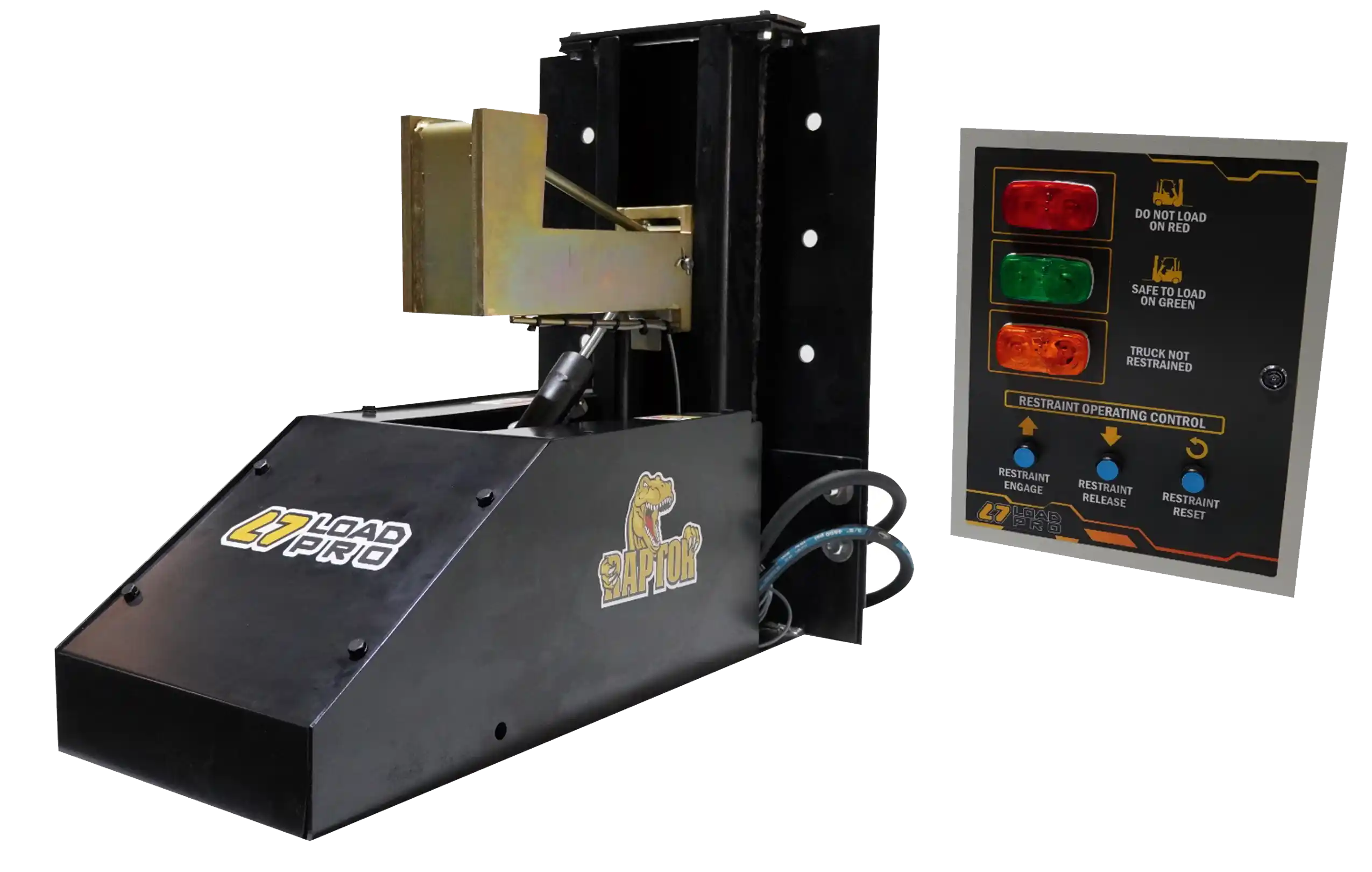 Raptor Hidráulico – gancho retenedor hidráulico para andén de carga